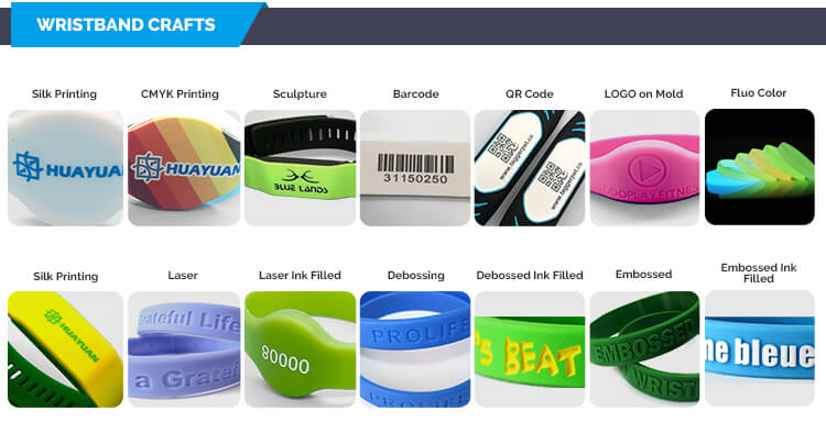 Aviable Crafts of Silicone RFID Bracelet Wristbands - Huayuan Wristband Supplier